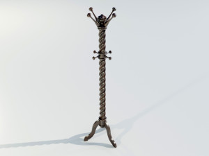 Wooden Clothes Hangers 3D 模型