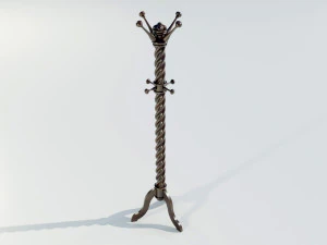Wooden Clothes Hangers 3D Model