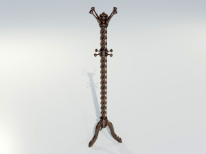 Wooden Clothes Hangers 3D 模型