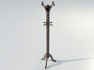 Wooden Clothes Hangers 3D 模型