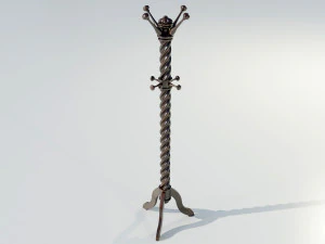 Wooden Clothes Hangers 3D Model