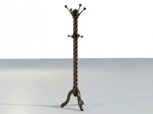 Wooden Clothes Hangers 3D Model