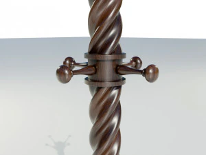 Wooden Clothes Hangers 3D Model