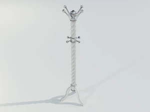 Wooden Clothes Hangers 3D Model