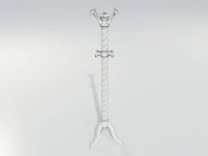 Wooden Clothes Hangers 3D Model
