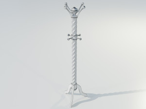 Wooden Clothes Hangers 3D 模型