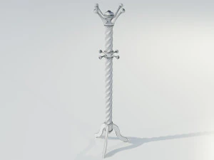 Wooden Clothes Hangers 3D Model