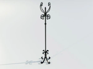 Wrought Iron Clothes Hangers 3D Model
