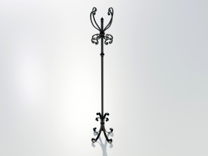 Wrought Iron Clothes Hangers 3D मॉडल