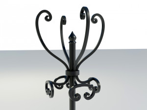 Wrought Iron Clothes Hangers 3D मॉडल