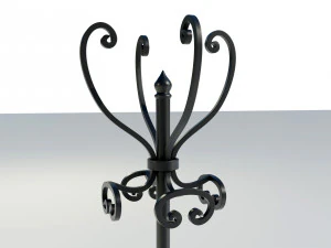 Wrought Iron Clothes Hangers 3D Model