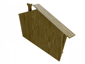 House Shaped Wall Storage 3D Model