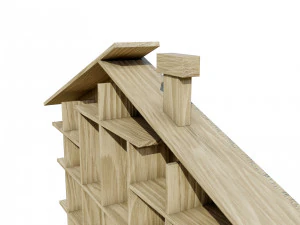 House Shaped Wall Storage 3D Model