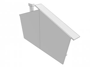 House Shaped Wall Storage 3D Model