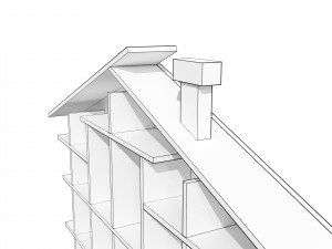 House Shaped Wall Storage 3D 模型
