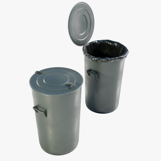 Garbage Can 3D मॉडल .c4d .max .obj .3ds .fbx .stl .blend 