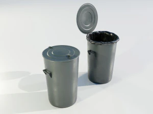 Garbage Can 3D Model