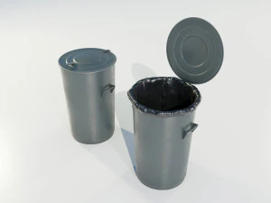 Garbage Can 3D Model