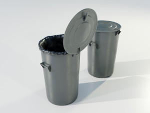 Garbage Can 3D मॉडल