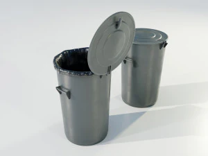 Garbage Can 3D Model