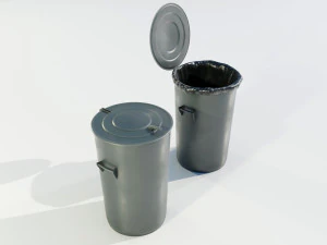 Garbage Can 3D Model