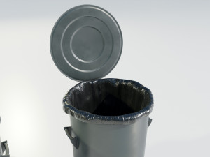 Garbage Can 3D मॉडल