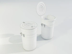 Garbage Can 3D Model