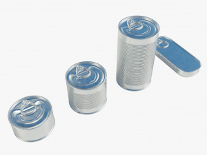 Standard Food Cans 3D-Modell