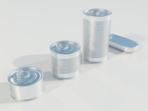 Standard Food Cans 3D Model