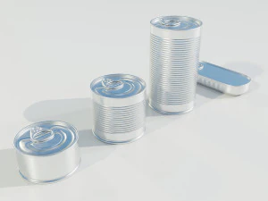 Standard Food Cans 3D Model