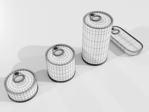 Standard Food Cans 3D Model