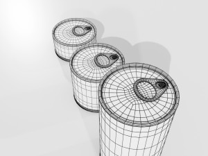 Standard Food Cans 3D Model