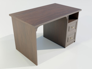 Wooden Desk Modèle 3D