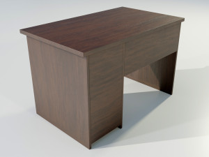Wooden Desk Modèle 3D
