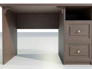 Wooden Desk 3D Model