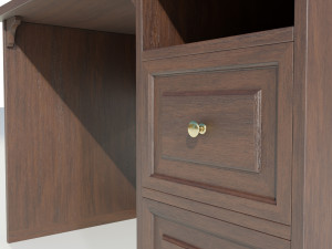Wooden Desk Modèle 3D
