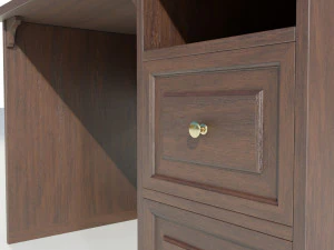 Wooden Desk 3D Model