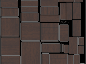 Wooden Desk Modèle 3D