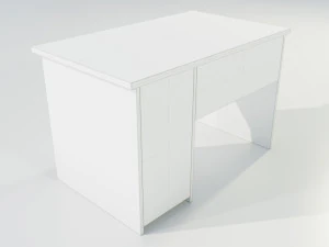 Wooden Desk 3D Model