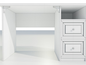 Wooden Desk Modèle 3D