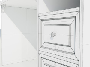 Wooden Desk Modèle 3D