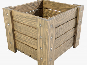 Wooden Planter 3D Модель