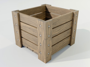Wooden Planter 3Dモデル