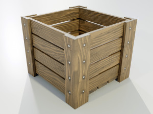 Wooden Planter 3Dモデル