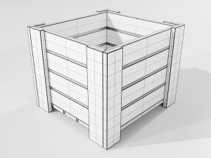 Wooden Planter 3Dモデル