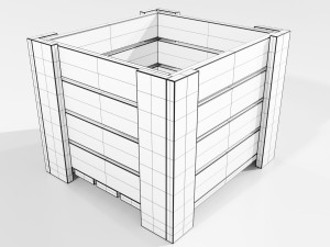 Wooden Planter 3Dモデル