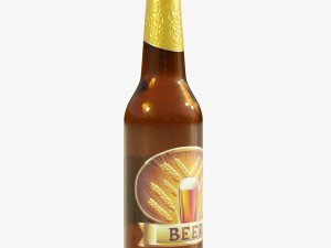Generic Beer Bottle 3D Model