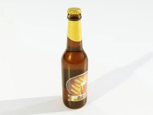 Generic Beer Bottle 3D Model