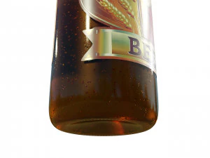 Generic Beer Bottle 3D Model