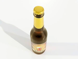 Generic Beer Bottle 3D Model